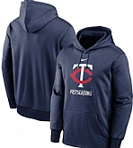 Men's Minnesota Twins Nike Navy 2020 Postseason Collection Pullover Hoodie,baseball caps,new era cap wholesale,wholesale hats